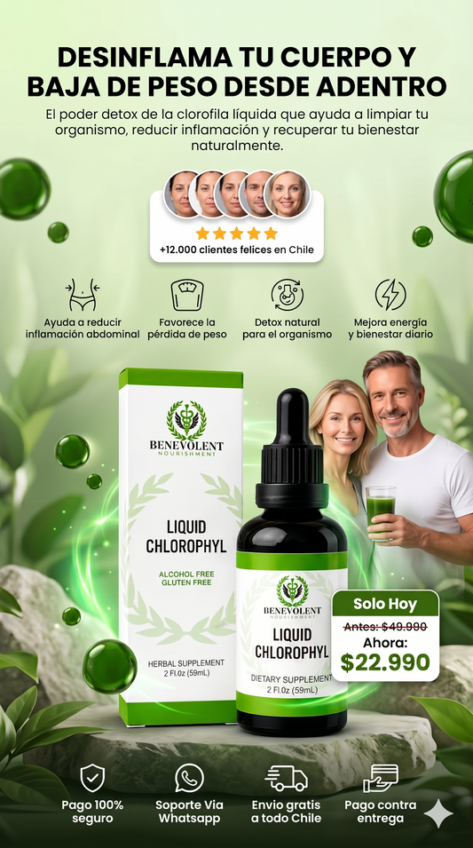 Clorofila Líquida — 59 ml · Bienestar Natural