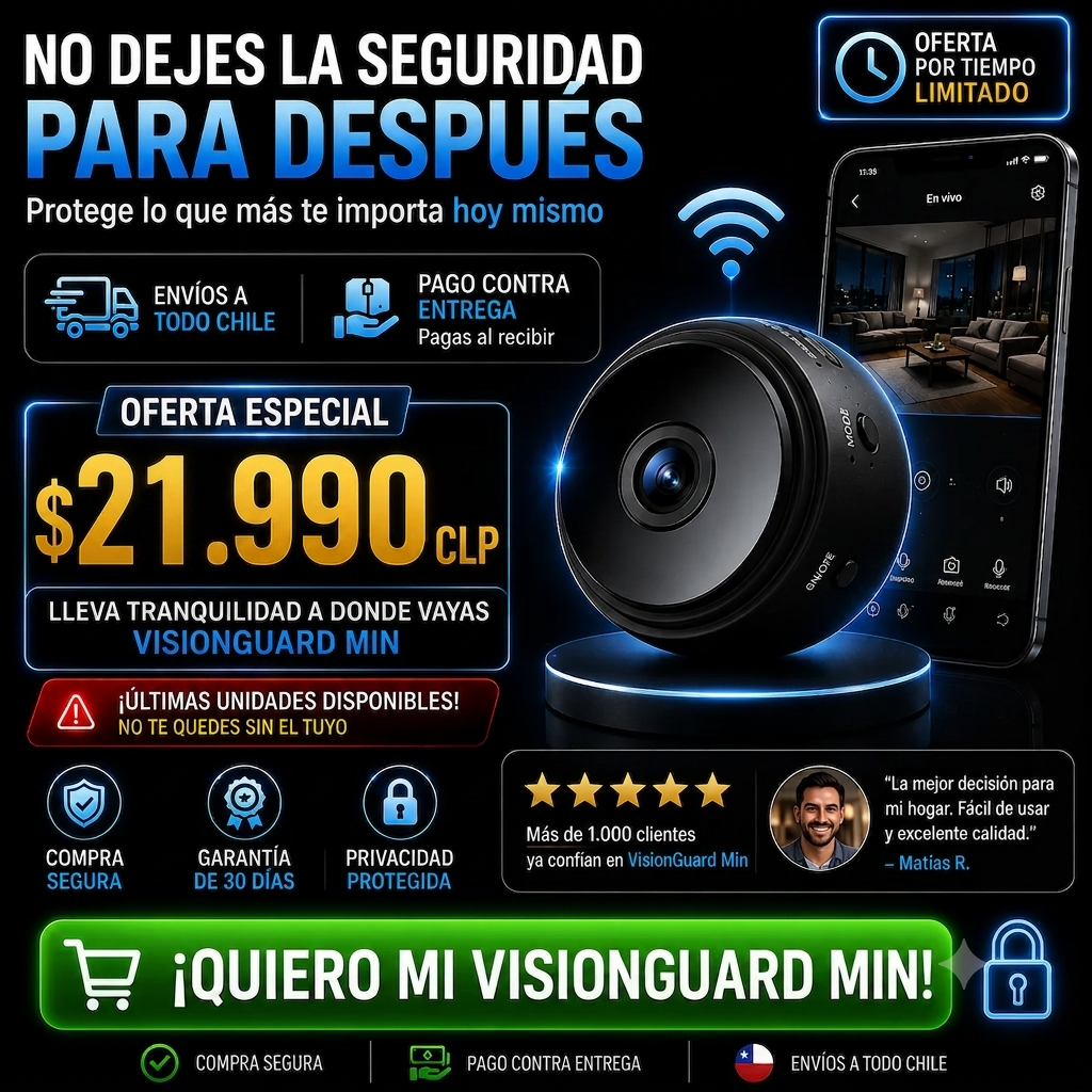 VisionGuard™ Mini Cámara Home A9™ PROTEGE TU HOGAR DESDE CUALQUIER LUGAR