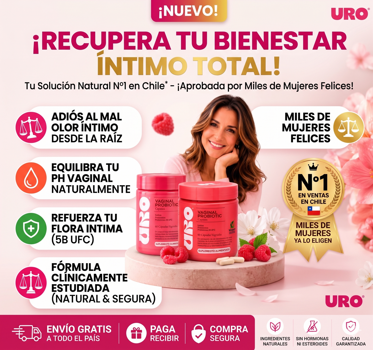 URO VAGINAL PROBIOTICO - CUIDA TU BIENESTAR INTIMO