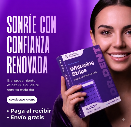 Tiras Blanqueadoras Dentales Adherentes - Luce Una Sonrisa Radiante