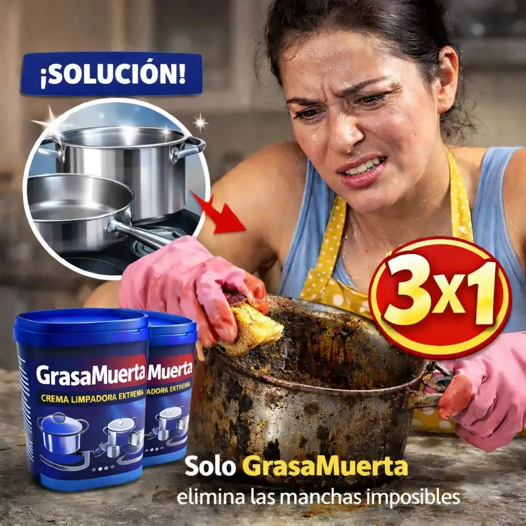 LIMPIADOR ELIMINADOR DE ÓXIDO Y GRASA MULTIUSOS - Llevas 3 y paga 1